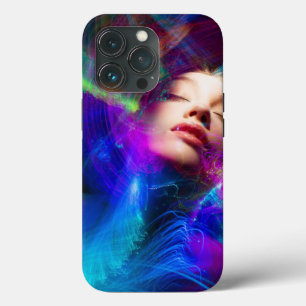 Frau-Gesicht-Lichtmalerei-Licht Case-Mate iPhone Hülle