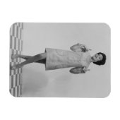 Frau gestikulierend magnet (Horizontal)