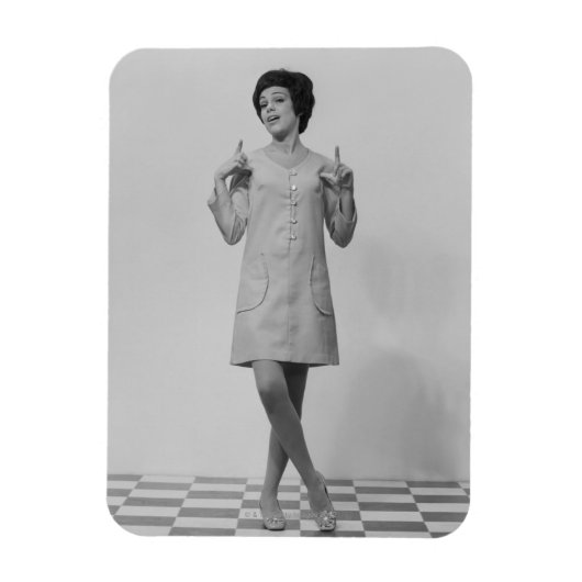 Frau gestikulierend magnet (Vertikal)