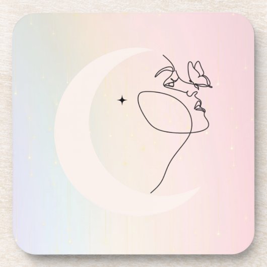 Frau Getränkeuntersetzer (Vorderseite)