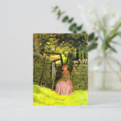 Frau Gewartet (von John Everett Millais) Ankündigungspostkarte (Stehend Vorderseite)