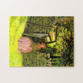 Frau Gewartet (von John Everett Millais) Puzzle (Horizontal)