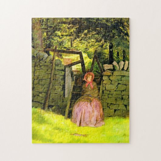 Frau Gewartet (von John Everett Millais) Puzzle (Vertikal)