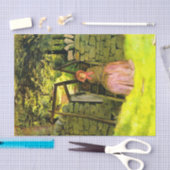 Frau Gewartet (von John Everett Millais) Seidenpapier (Handwerk)