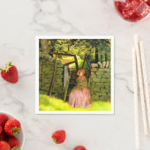 Frau Gewartet (von John Everett Millais) Serviette (Beispiel)