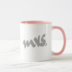 Frau Gifts für ihren Muttertag Graues weißes Rosa Tasse