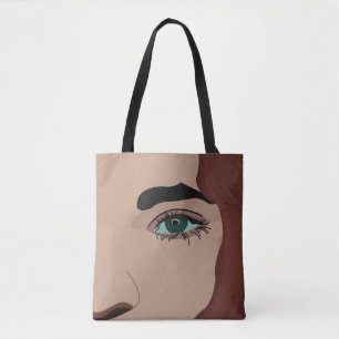 Frau Girl Face Eye Tasche