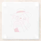 Frau Glasuntersetzer (Rückseite)