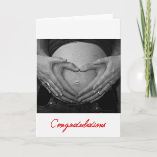 Frau, Glückwunsch! Karte (Vorderseite)