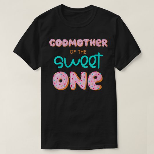 Frau Godmutter von Sweet One Birthday Match T-Shirt (Design vorne)