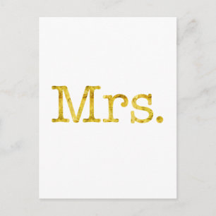 Frau Gold Imitats Glitzer Metallic Inspiration Zit Postkarte