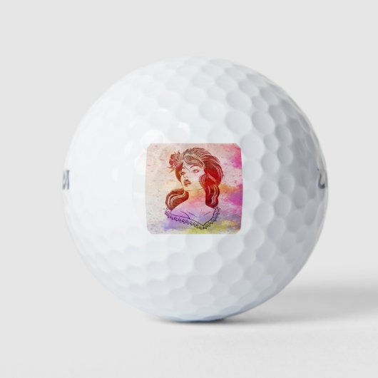 Frau Golfball (Vorderseite)