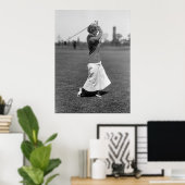 Frau Golfer, 1910er Poster (Heimbüro)