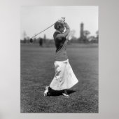 Frau Golfer, 1910er Poster (Vorne)
