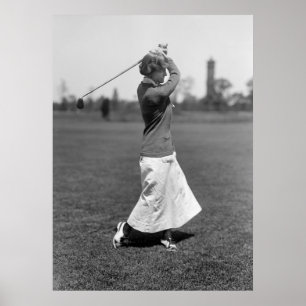 Frau Golfer, 1910er Poster