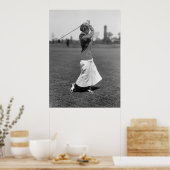 Frau Golfer, 1910er Poster (Küche)