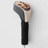 Frau Golfer Design Golf Head Cover Headcover (angewinkelt)