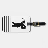 Frau Golfer - Golfzeichen Gepäckanhänger (Vorderseite horizontal)