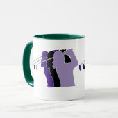 Frau Golfer Tasse (Vorderseite Links)