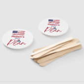 Frau Got einen Plan der amerikanischen Flagge Fächer (Non-assembled)