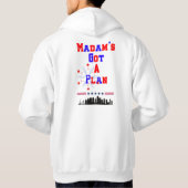 Frau Got einen Plan männlich Patriotic Hoodie (Rückseite)