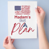 Frau Got Wahlplan 2024 Flyer (Hand)