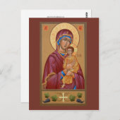 Frau Gottes Gebetskarte Postkarte (Vorne/Hinten)