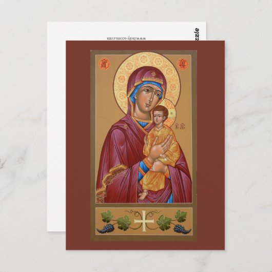 Frau Gottes Gebetskarte Postkarte (Vorne/Hinten)