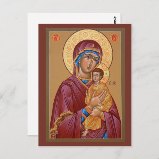 Frau Gottes Gebetskarte Postkarte (Vorne/Hinten)