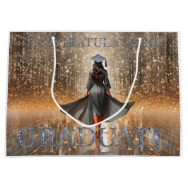 Frau Graduate Herzlichen Glückwunsch Große Geschenktüte