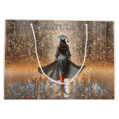 Frau Graduate Herzlichen Glückwunsch Große Geschenktüte (Rückseite)