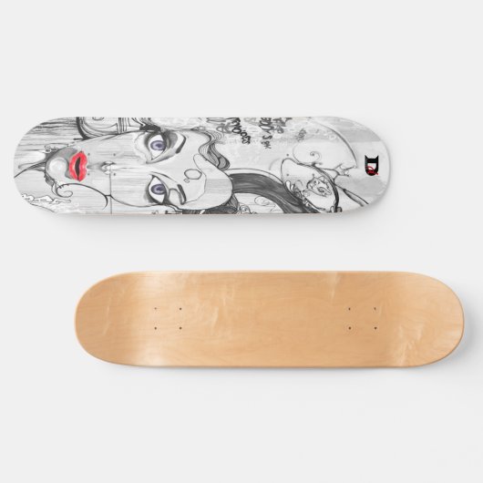 Frau Graffiti Street Art Dd Brand Skateboard (Horizontal)