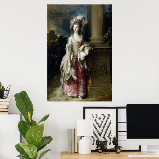 Frau Graham von Gainsborough Poster (Heimbüro)