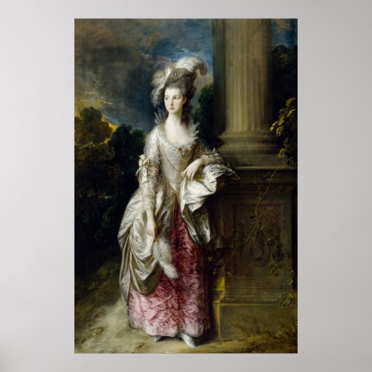 Frau Graham von Gainsborough Poster (Vorne)