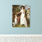 Frau Graham von Kinross, ihre Tochter und eine Jam Leinwanddruck (Insitu (Holzboden))