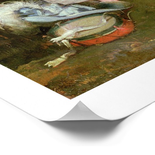 Frau Graham von Kinross, ihre Tochter und eine Jam Poster (Ecke)