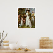 Frau Graham von Kinross, ihre Tochter und eine Jam Poster (Küche)