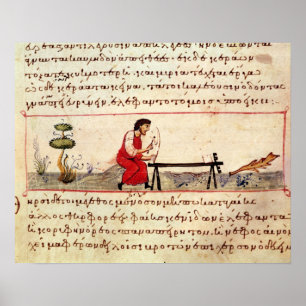 Frau Grec 479 Traditionelle Elfenbeinarbeit Poster