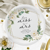 Frau Greenery Geometric Brautparty Pappteller