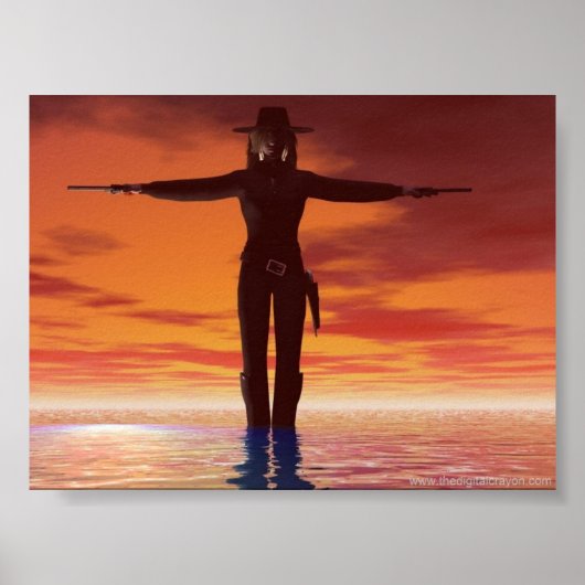 Frau Gunslinger Poster (Vorne)