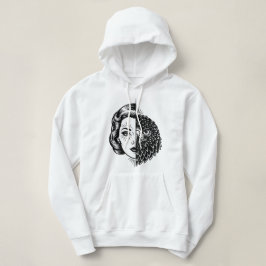 Frau-Habicht-Tätowierungs-Flash Hoodie