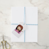 Frau Handgesture - Emoji Geschenkanhänger (Mit Garn)