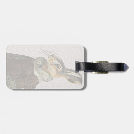 Frau Hare Gepäckanhänger (Rückseite horizontal)