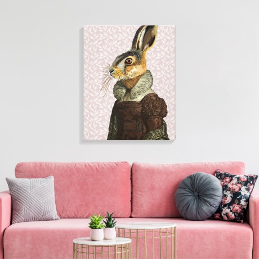 Frau Hare Leinwanddruck (Insitu (Wohnzimmer))
