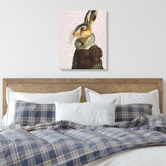 Frau Hare Leinwanddruck (Insitu (Schlafzimmer))