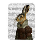 Frau Hare Portrait Magnet (Vertikal)
