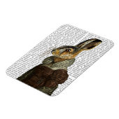Frau Hare Portrait Magnet (Linke Seite)