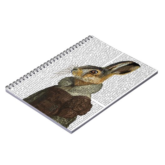 Frau Hare Portrait Notizblock (Linke Seite)