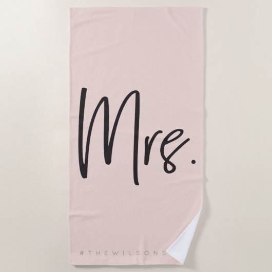 Frau #hashtag beachtowel strandtuch (Vorderseite)