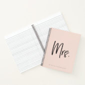 Frau #hashtag Hochzeitsnotiz Notizblock (Innenseite)